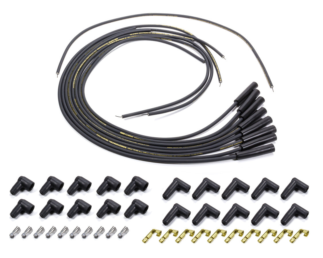 MOROSO 9881M Mag-Tune Spark Plug Wire Set with Spiral Core, 8.0 mm, Black, Straight Plug Boots for HEI and Socket Style, Universal 8-Cylinder Kit