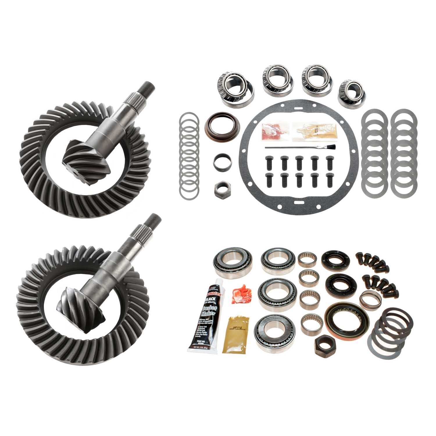 Motive Gear MGK-219 Front and Rear 4.11 Gear Ratio Ring and Pinion Complete Kit for GM 8.25 and 8.625 Differentials