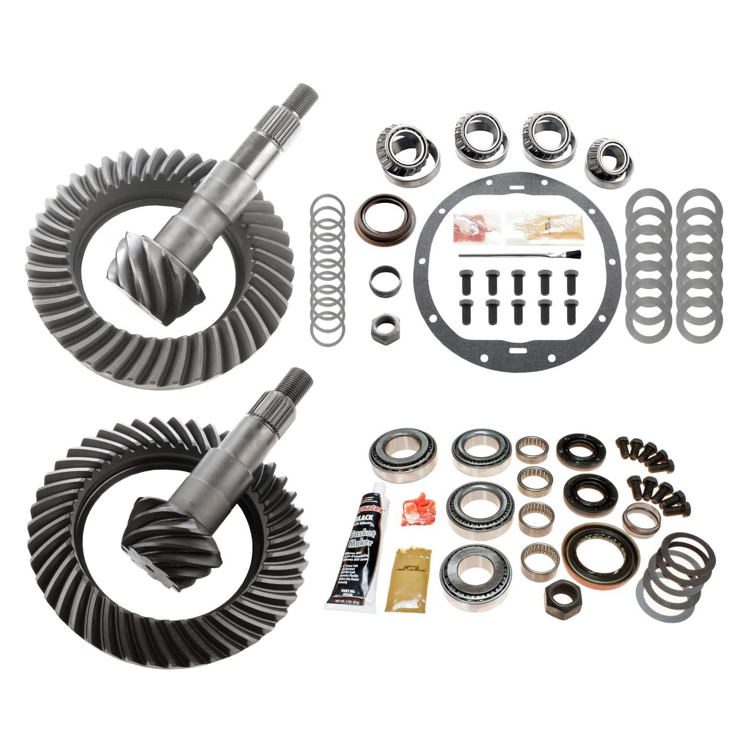 Motive Gear GM 8.25 and 8.625 Front and Rear Ring and Pinion Gear Set with 4.56 Ratio