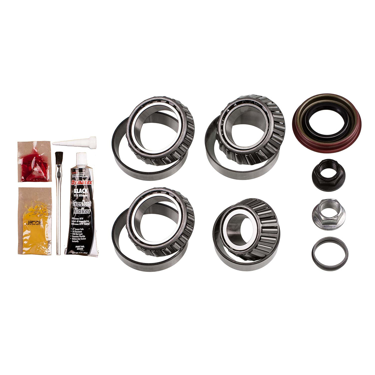 Motive Gear R9.75FRL Ford 9.75-Inch Differential Bearing Kit with Bearings, Crush Sleeve, Seal, Pinion Nut, and Thread Locker