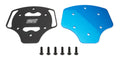 MPI USA MPI-A-CPC-F-BLU Aluminum Steering Wheel Center Plate Cover in Blue and Black for F Series Steering Wheels