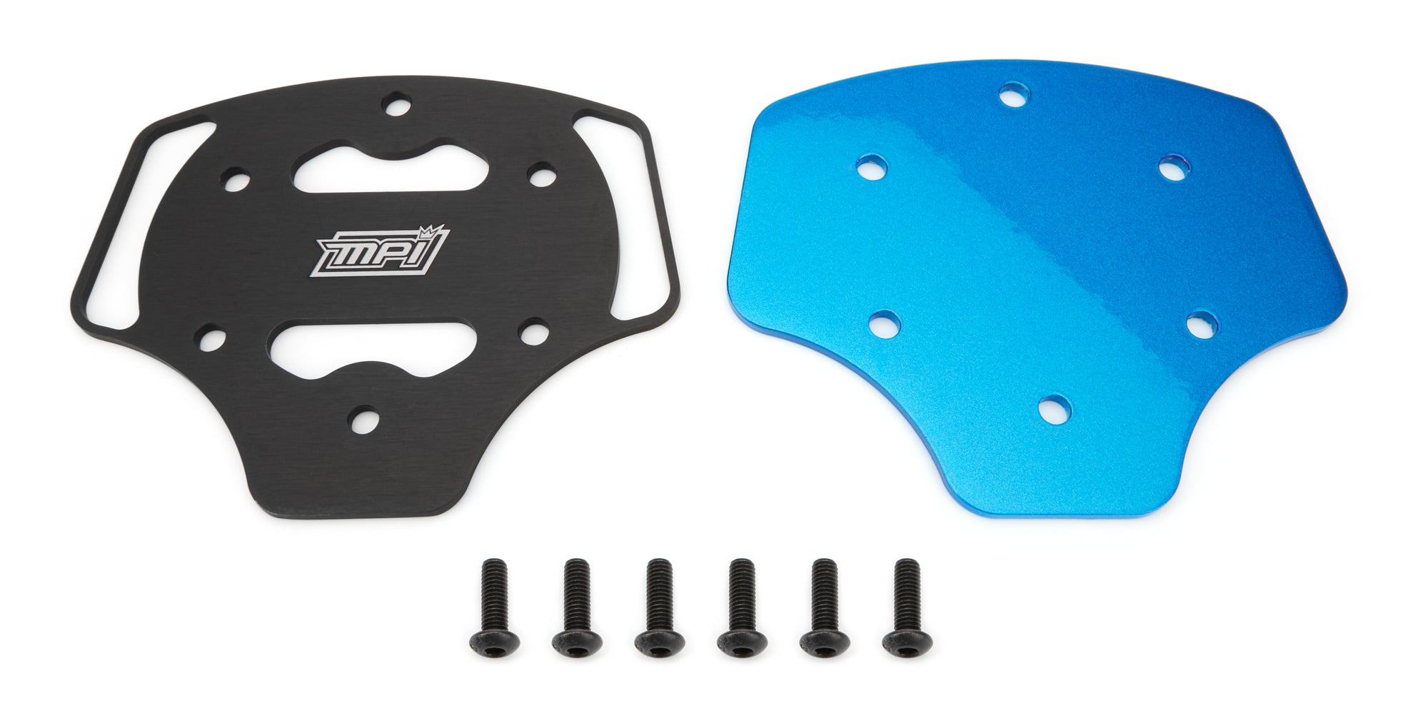 MPI USA MPI-A-CPC-F-BLU Aluminum Steering Wheel Center Plate Cover in Blue and Black for F Series Steering Wheels