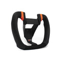 MPI USA Butterfly Drag Race Steering Wheel 8.5 x 7 Inches with Black Synthetic Grip and Orange Stripes