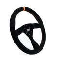 MPI USA MPI-F2-14 Track Day Steering Wheel with 14-Inch Diameter, Black Suede Grip and Orange Stripe