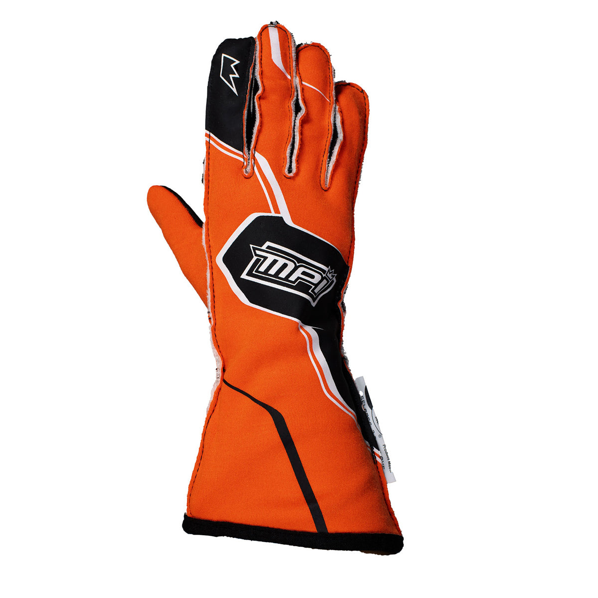 MPI USA MPI-GL-O-M Racing Gloves with Nomex Double Layer and Padded Palm, Medium, Orange and Black