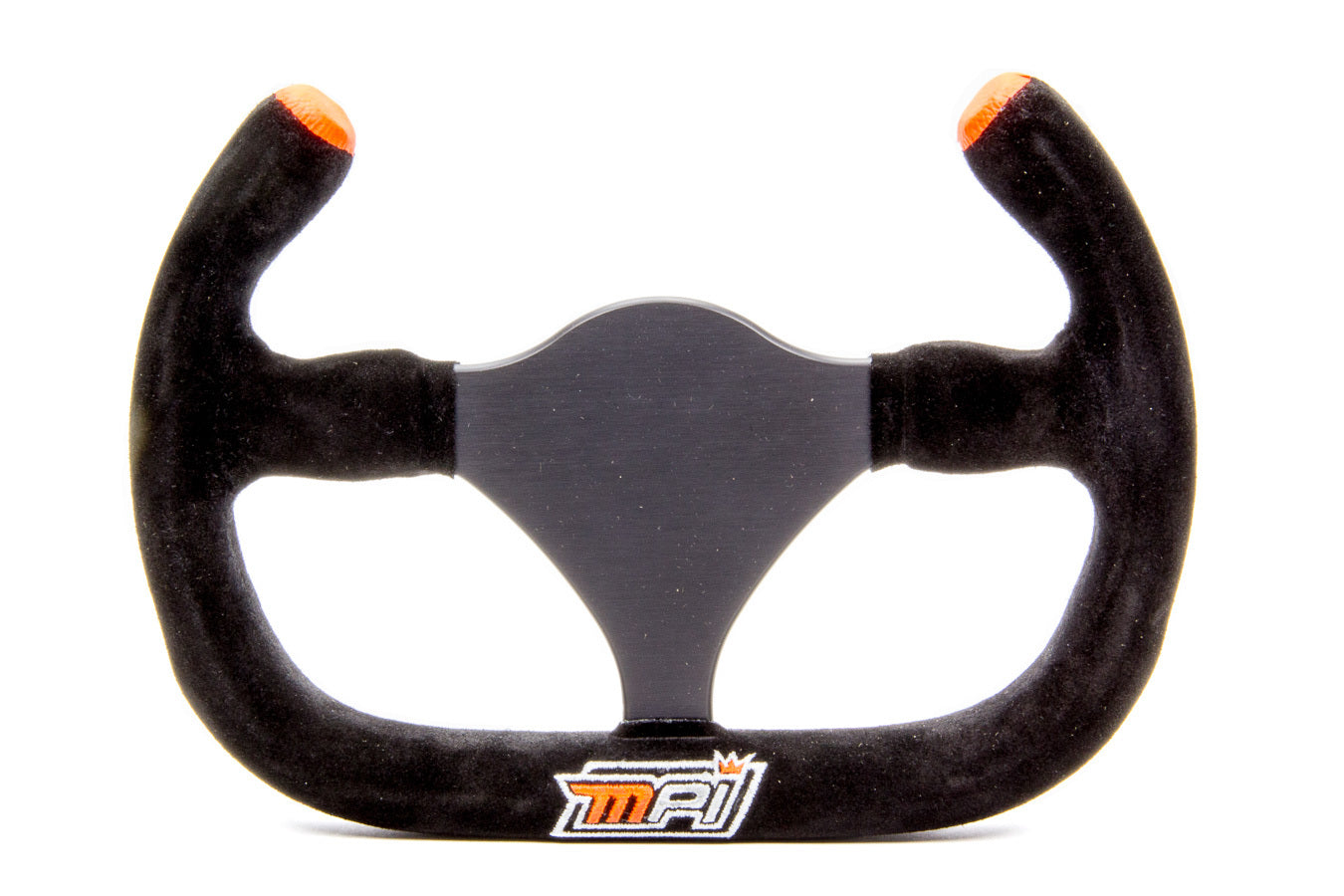 MPI USA MPI-GT-11-C 10.75-Inch GT Series Aluminum Steering Wheel with Black Suede Grip and Cutout Top