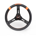 MPI USA MPI-KMD-15 15-Inch Dirt Karting Steering Wheel with 3-Spoke Aluminum Construction and Synthetic Grip