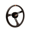MPI USA MPI-LM2-15-A Asphalt Circle Track Steering Wheel, 15-Inch Diameter, 3.25-Inch Dish, Three-Spoke, Black Foam Grip, Aluminum, Black Anodized Finish