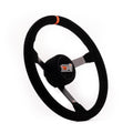 MPI USA MPI-MP-16-OE 16-Inch Lightweight Steel Steering Wheel with Suede Grip and Orange Stripe