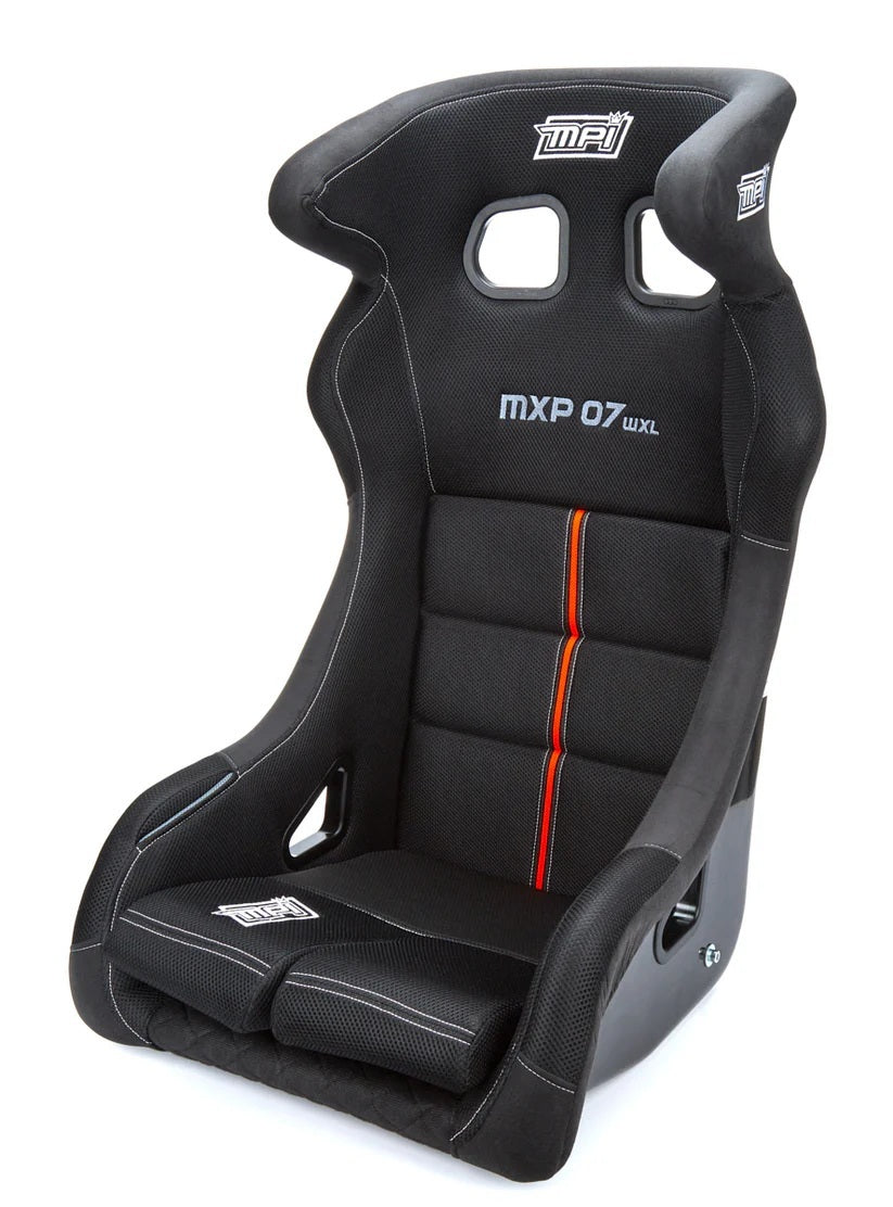 MPI USA MPI-MXP07-G Gaming Seat for Simulator with MPI Logo, Side Bolsters, Harness Openings, Fiberglass Construction, Black Finish
