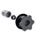 MPI USA 6-Bolt Honda Quick Release Steering Wheel Adapter Kit with Aluminum Black Anodized Finish