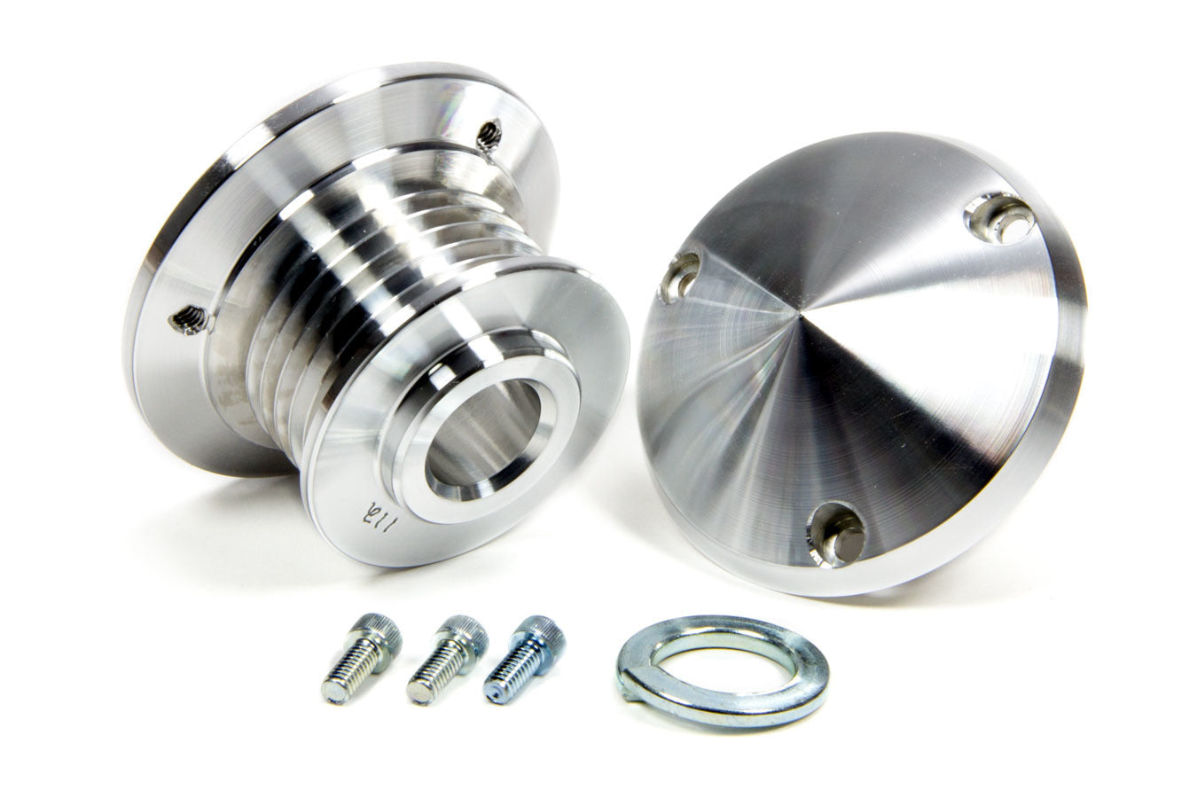 March Performance 112 Serpentine Alternator Pulley with 1-11/16 Inch Diameter and 6-Rib Design