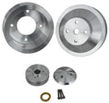 March Performance 13030 70-78 Pontiac V8 Pulley Kit with Aluminum 2-Groove V-Belts