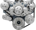 March Performance Pulley Kit 13165 for Pontiac V8 6-Rib Serpentine System Aluminum with Clear Powder Coat