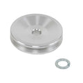 March Performance Alternator Pulley 150, 4 Inch V-Belt, Aluminum, Natural Finish