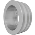 March Performance 1547 Crankshaft Pulley for Small Block Ford 289-351W, 3-Groove V-Belt, 5.75 Inch Diameter, Aluminum with Clear Powder Coat
