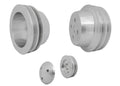 March Performance 1565 Pulley Kit for Small Block Ford 289-351 with High Water Flow Ratio, Aluminum, 2-Groove V-Belt