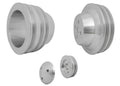 March Performance 1595 Small Block Ford 3PC 3V Pulley Kit with V-Belt and 3-Bolt Damper