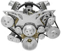 March Performance MPP16030 Olds 350-455 Alternator, Air Conditioning, Power Steering Style Track Pulley Kit