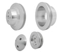March Performance MPP1610 Mustang 3-Piece Pulley Set for Small Block Ford Engines, Aluminum with Clear Powder Coat Finish