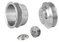 March Performance MPP1670 302 Serpentine Conversion Pulley Kit with 6-Rib Serpentine Belt in Aluminum and Clear Powder Coat Finish