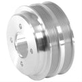 March Performance BBF Crank Pulley 2V for Big Block Ford, 6.4 Inch Diameter, Aluminum with Clear Powder Coat