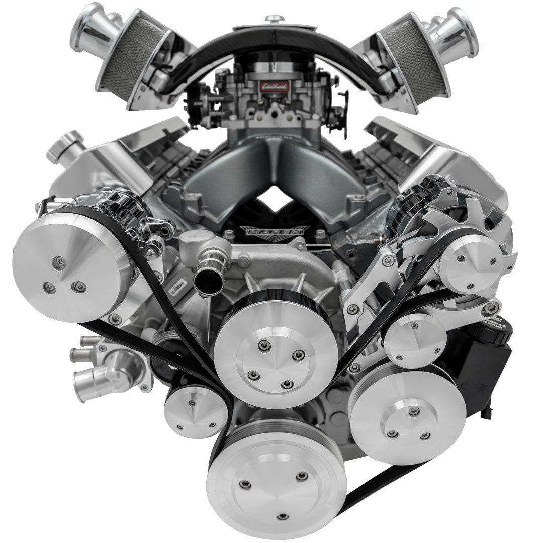 March Performance LS Engine Pro Track Pulley System with A/C for GM LS-Series
