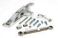 March Performance Outward Mount Short Water Pump Alternator Bracket for GM 10SI Alternators, Passenger Side, Aluminum, Clear Powder Coat