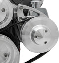March Performance MPP20160 Saginaw Style Power Steering Pump Bracket for Small Block Chevy, Driver Side Mount, Aluminum with Clear Powder Coat Finish