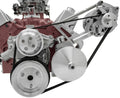 March Performance MPP20450 Pulley Kit for Small Block Chevy, High Water Flow, 6-Rib Serpentine, Aluminum, Clear Powder Coat