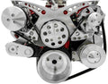 March Performance BBC Revolver Serpentine System with AC, 6-Rib Aluminum Pulley Kit for Big Block Chevy