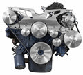 March Performance 21525 Cadillac Style Track Serpentine Pulley Kit with 6-Rib Aluminum Belt Drive