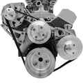 March Performance SBC Serpentine Conversion Kit with 6-Rib Aluminum Pulley and Long Water Pump for Small Block Chevy