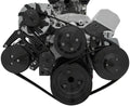 March Performance SBC Ultra Serpentine Conversion Kit Black for Small Block Chevy