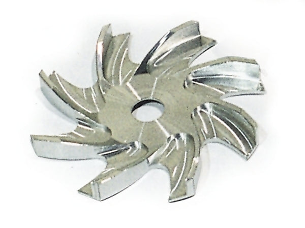 March Performance GM-Ford Alternator Fan Aluminum Clear Powder Coat Part 221