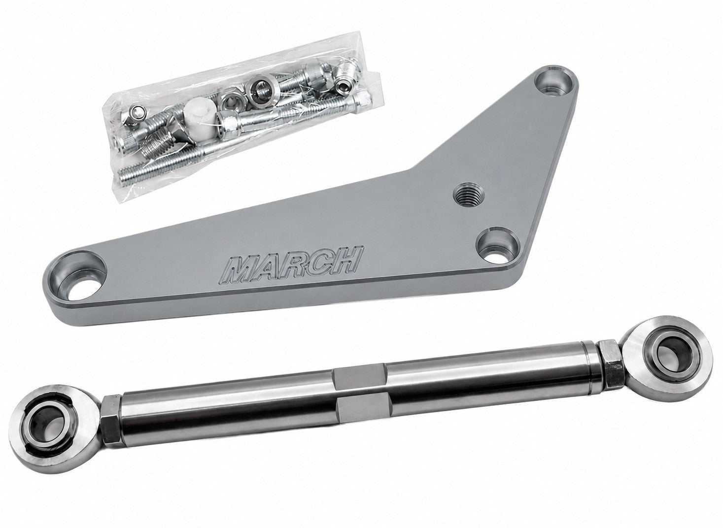 March Performance 30050-09 Passenger Side High Mount Alternator Bracket Kit for Small Block Ford 351W