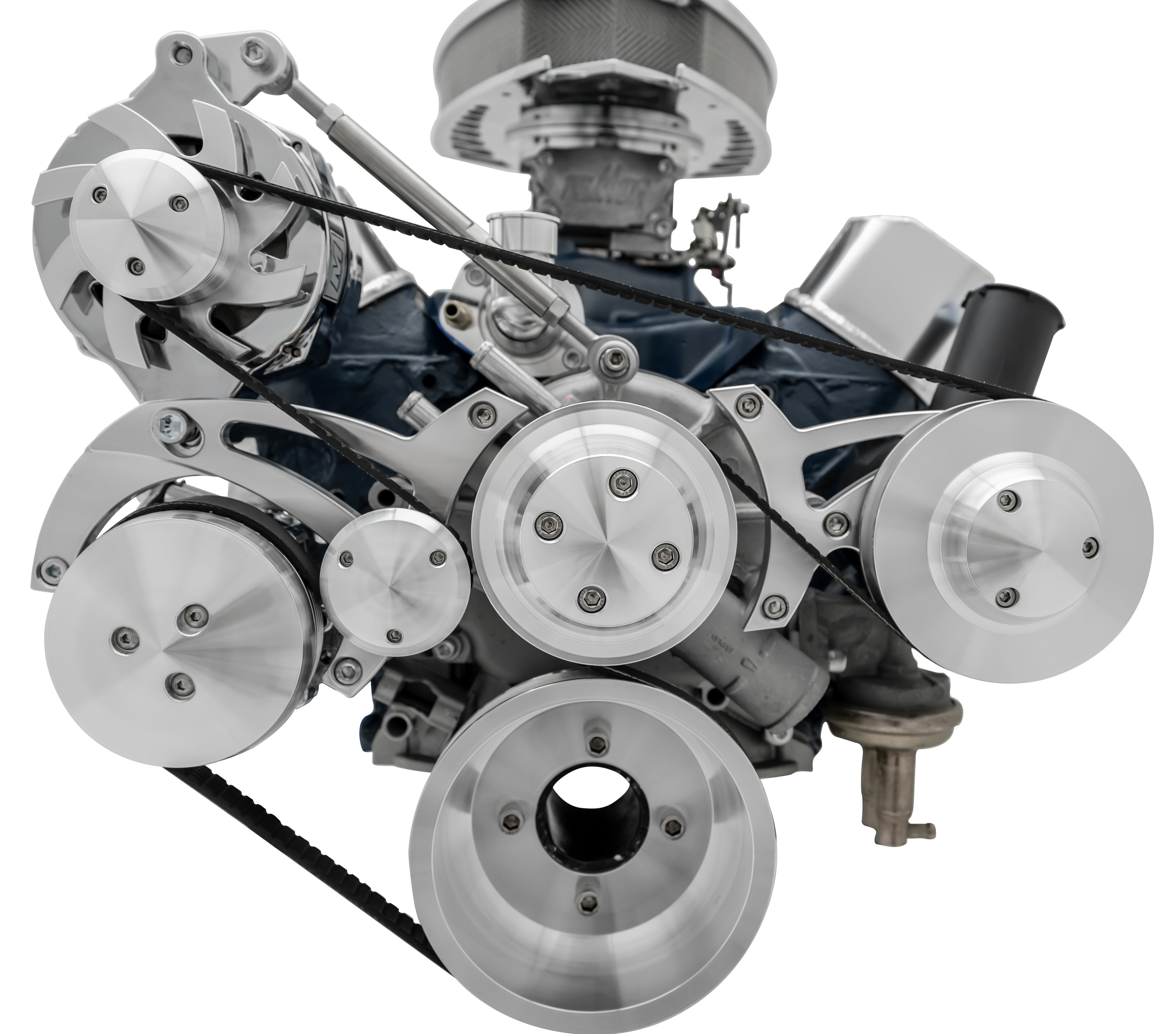 March Performance 30167 Serpentine Pulley Kit for Small Block Ford 289-302 with Aluminum Finish