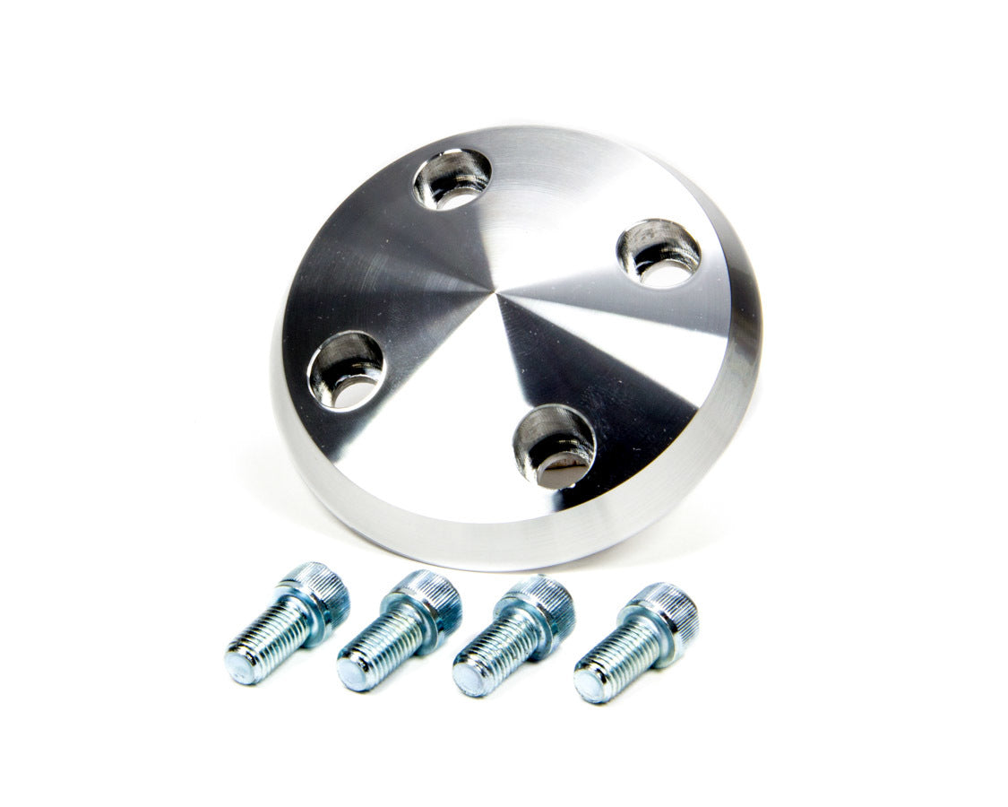 March Performance Water Pump Pulley Cover Aluminum Clear Powder Coat for GM Vehicles