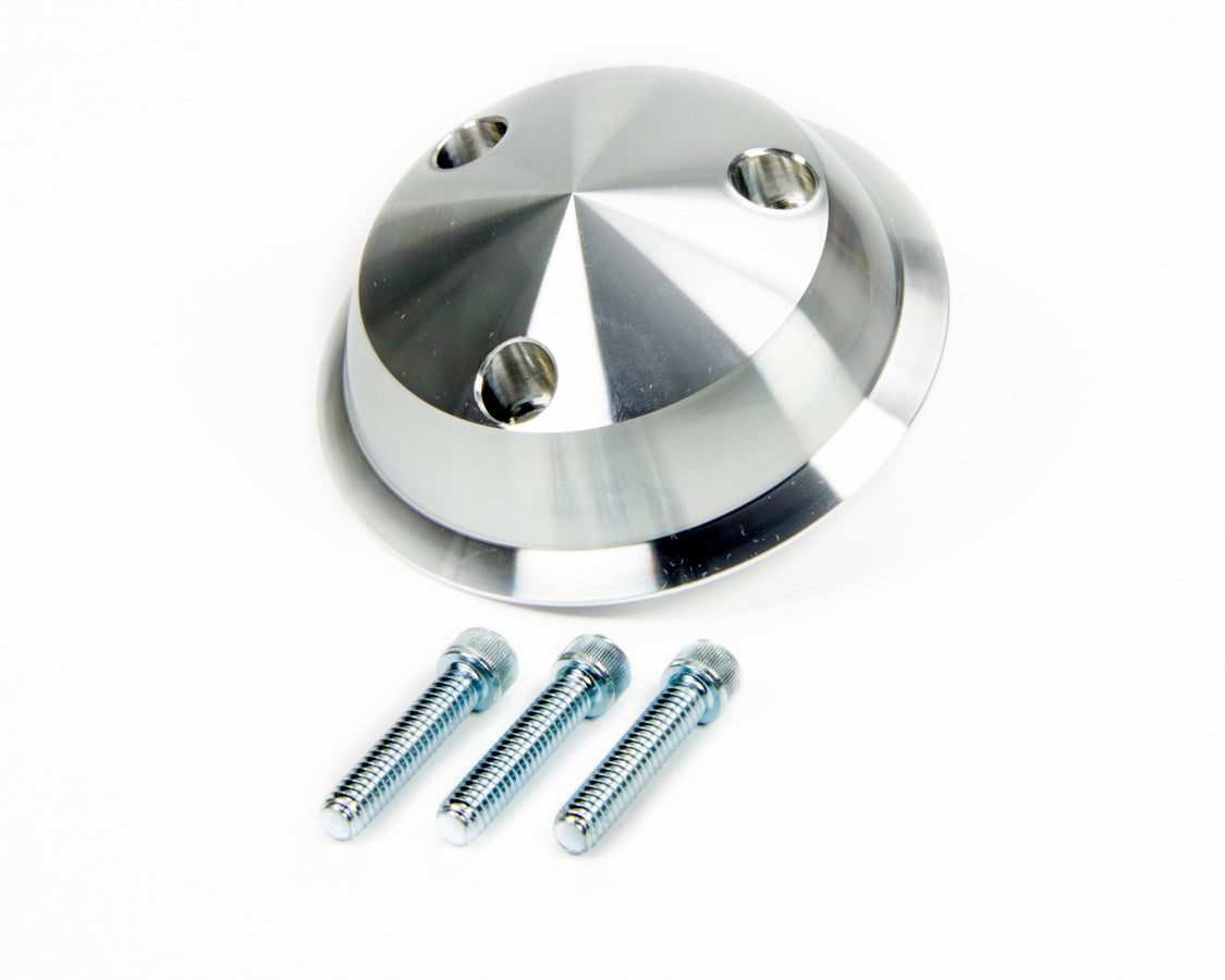 March Performance MPP360 Power Steering Pulley Cover Aluminum Clear Powder Coat