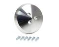 March Performance A/C Compressor Clutch Cover with Clear Powder Coat for Automotive Air Conditioning Systems