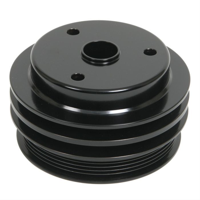 March Performance 4021-08 Aluminum Crankshaft Pulley for Small Block Chevy with 2 Groove, 5-Rib, 5.5-Inch Diameter