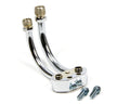 March Performance 418-06 A/C Line Manifold Chrome 2 Port Steel Compressor Adapter