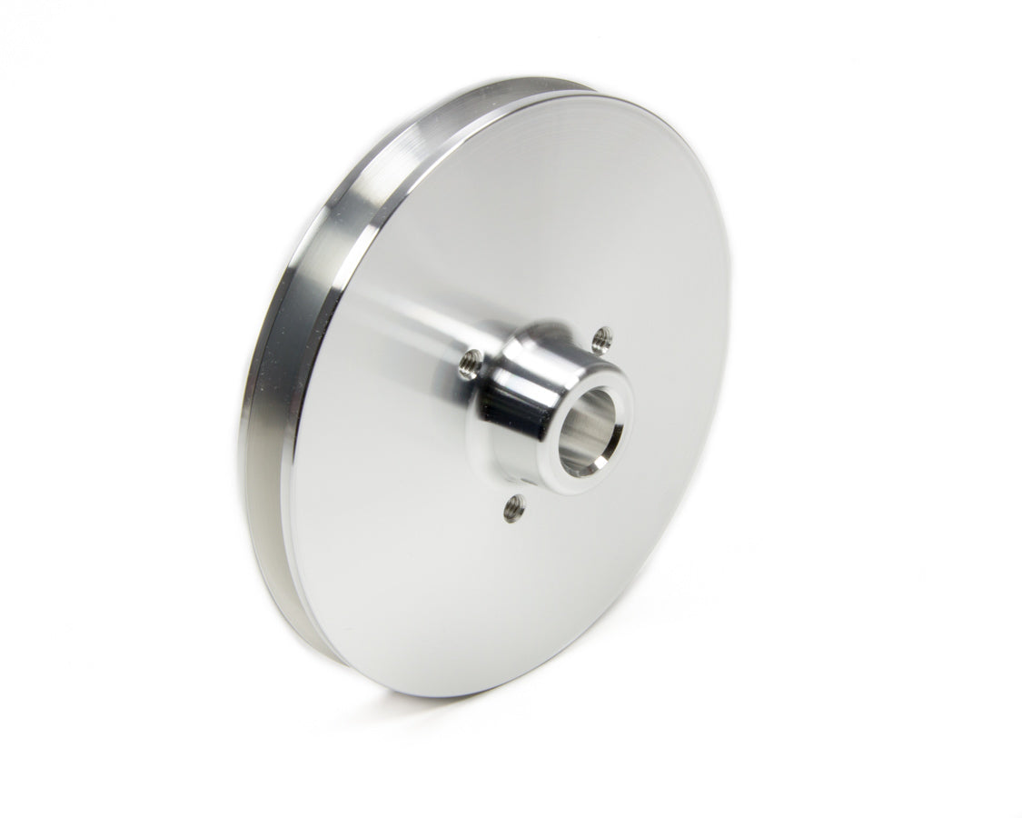 March Performance GM Power Steering Pump Pulley 511 V-Belt, 1 Groove, Aluminum with Clear Powder Coat