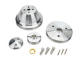 March Performance SB Chevy Pulley Set with 1-Groove V-Belt Aluminum Pulley Kit for Short Water Pump and Small Block Engines
