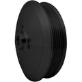 March Performance GM / Ford Power Steering Pump Pulley 6-Rib Serpentine Aluminum with Clear Powder Coat for Long Water Pump