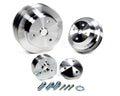 March Performance SBC LWP Serpentine Conversion Kit for Small Block Chevy with High Water Flow Aluminum Pulley System