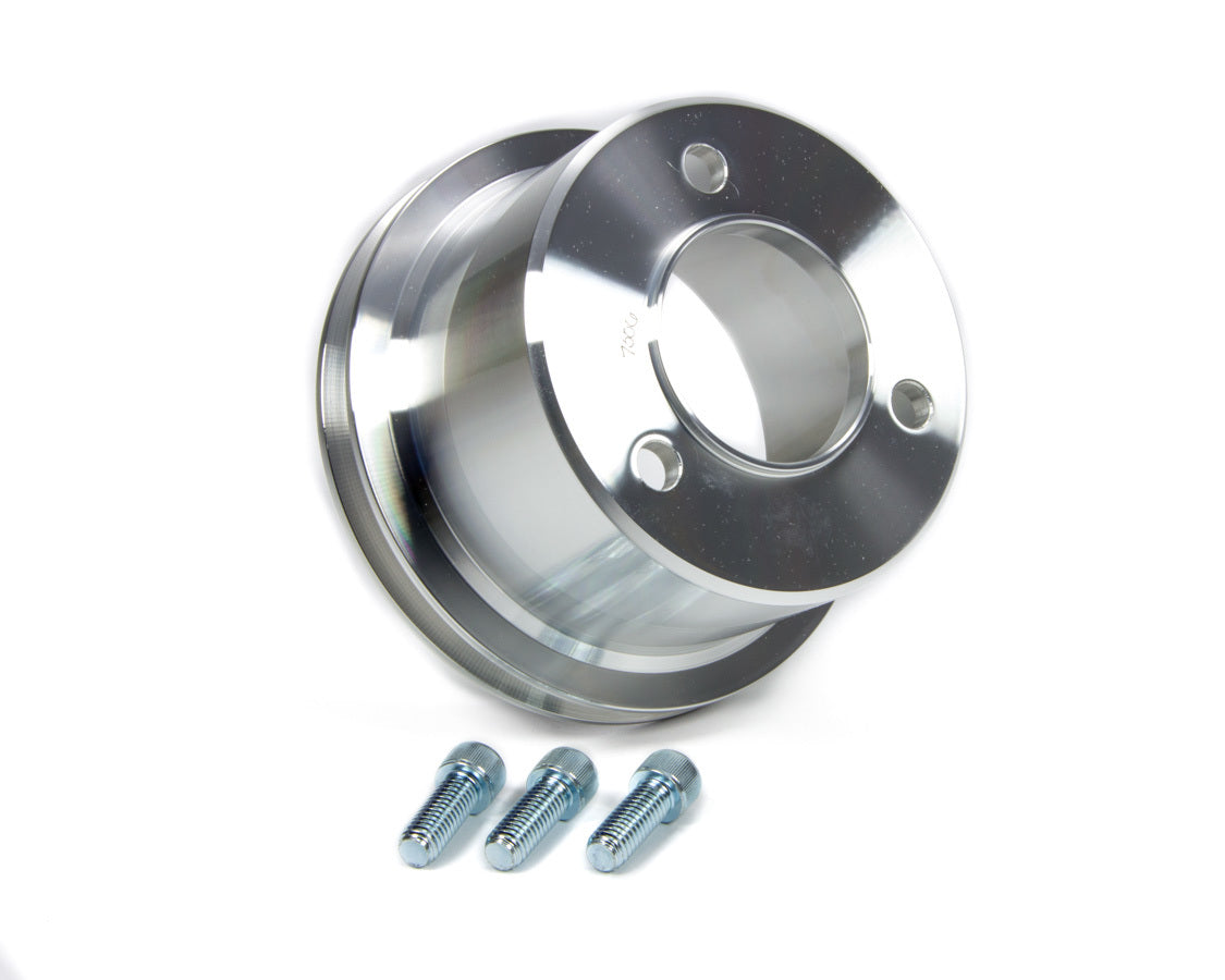 March Performance MPP7006 Aluminum Crankshaft Pulley for Big Block Chevy Long Water Pump with 1 Groove and 5.5 Inch Diameter