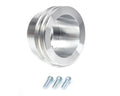 March Performance BB Chevy Pulley 7021 Aluminum V-Belt Crankshaft Pulley with Dual Grooves and Clear Powder Coat Finish