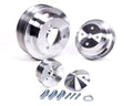 March Performance BBC LWP Serpentine Conversion Kit with Aluminum Pulley and Clear Powder Coat Finish