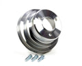 March Performance Crankshaft Pulley 7341 for Long Water Pump Big Block Chevy 6-Rib Aluminum with Clear Powder Coat